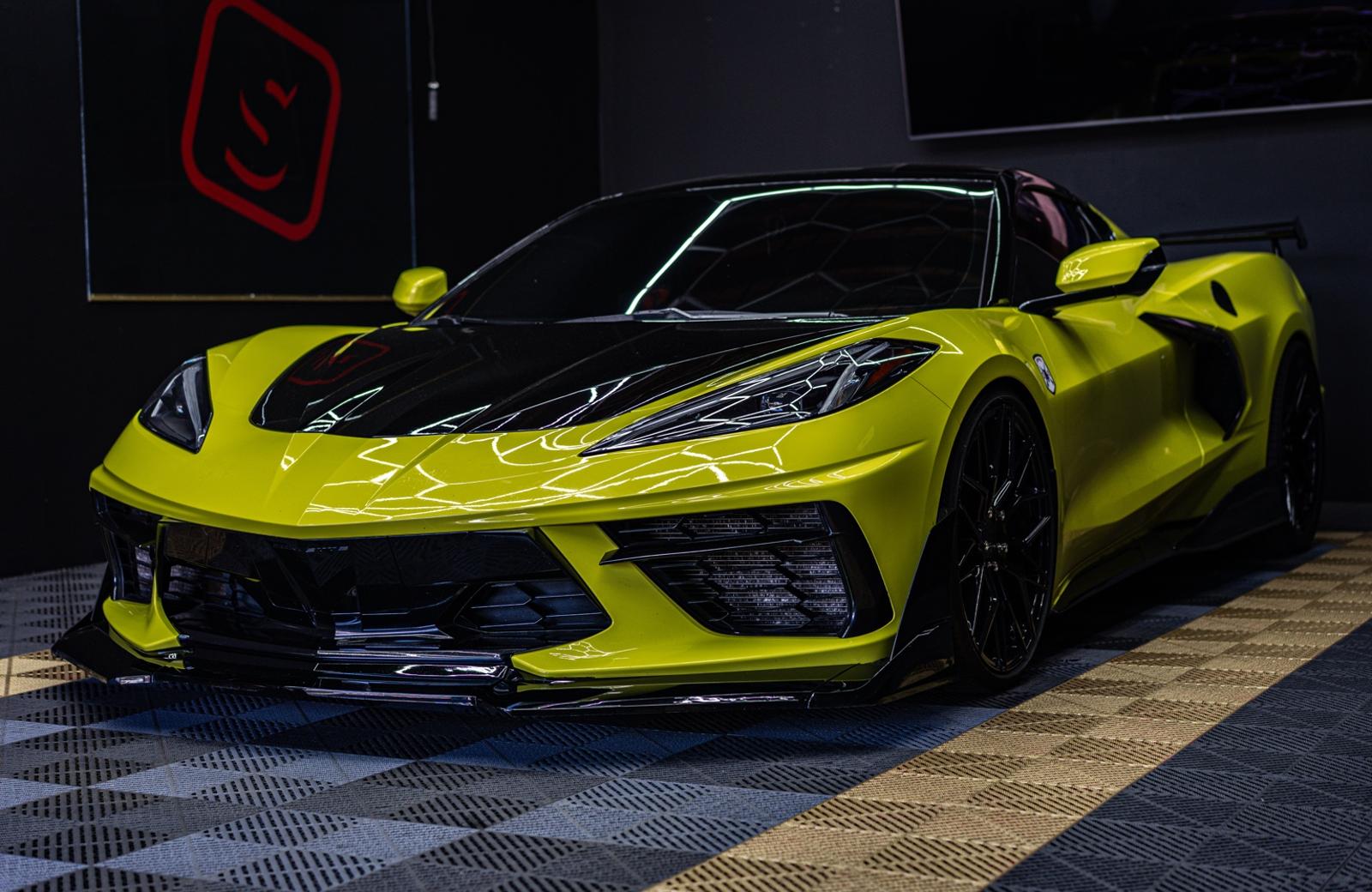 2022 Chevrolet Corvette C8 | Full Gloss Black Color Paint Protection Film Transformation